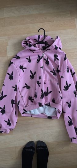 Playboy Bunny Pink Zip-Up Hoodie