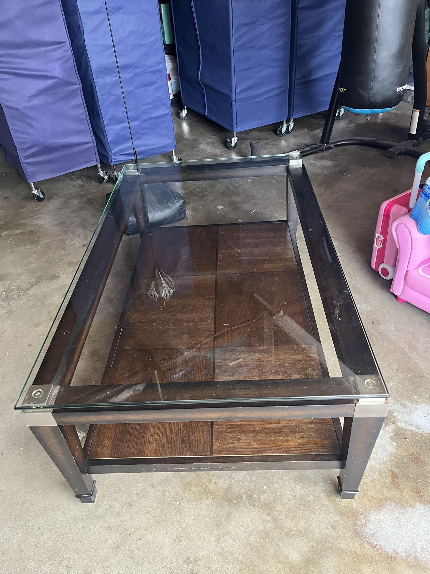 Glass Top Coffee Table 