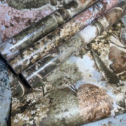 Whimsical tree pattern wallpaper (12)