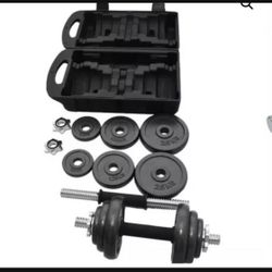 juego de mancuernas ajustables de 40 libras