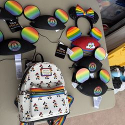 Mickey Mouse Ears And Minni Back Pack Ask For Prices