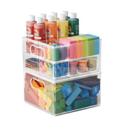 8 Pcs Organization System The Home Edit Clear Bins