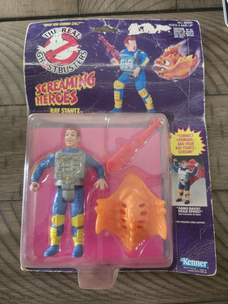 The real Ghostbusters Ray Stantz and Vermoan Ghost Mattel 1984