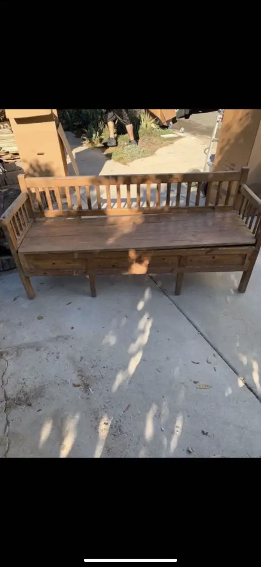 Reclaimed Pine Bench