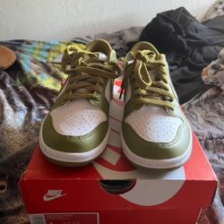 Nike Dunk Low(gs) White/Pacific Moss