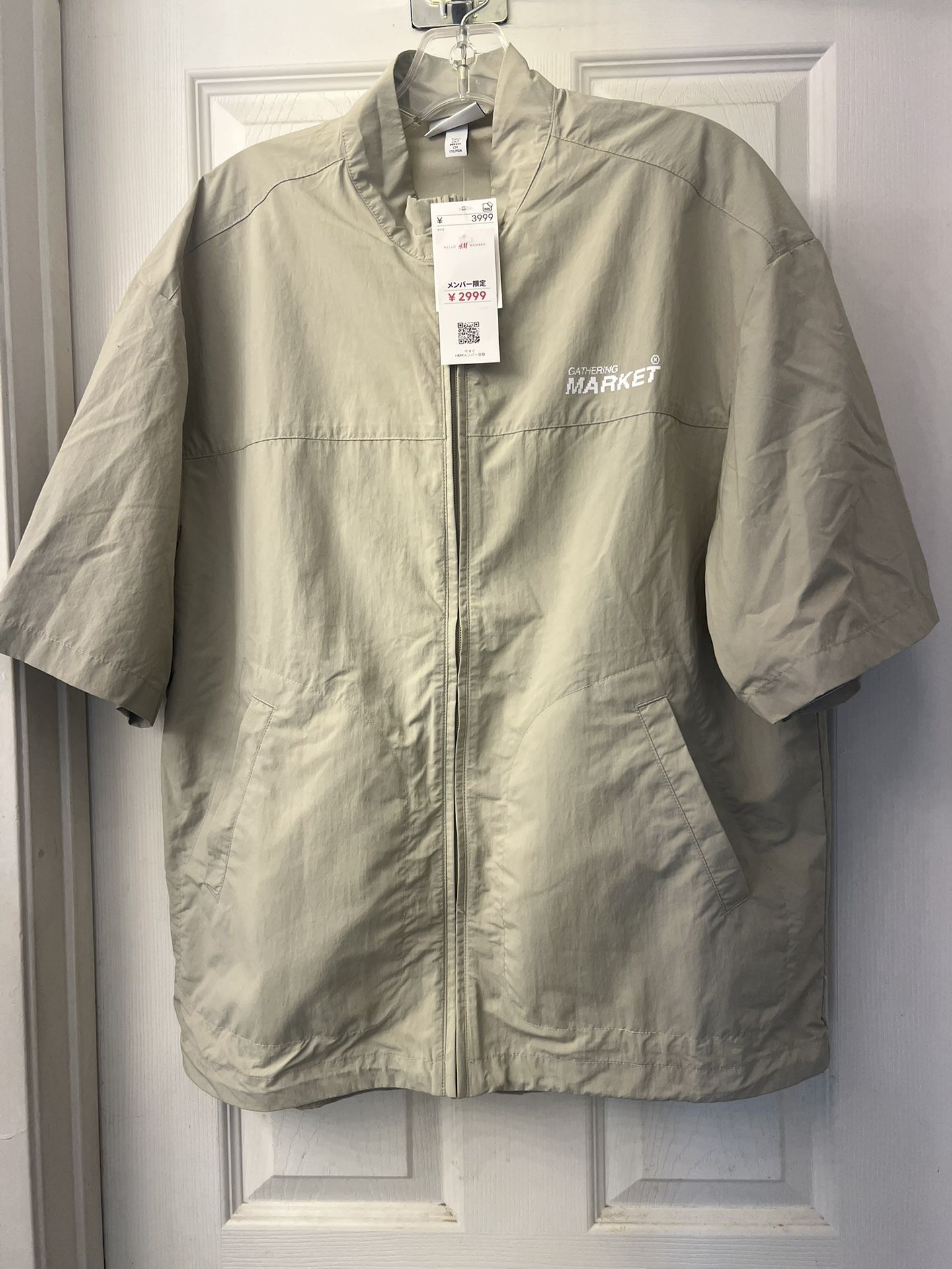 H&M Gathering Market Windbreaker Zip Up Top NWT Size US S