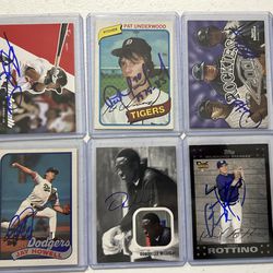 MLB Autographed Signed Baseball Cards! $30 for this entire set.