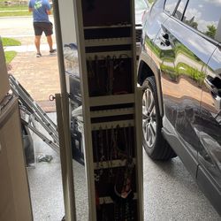 Mirror Jewelry Cabinet Standing