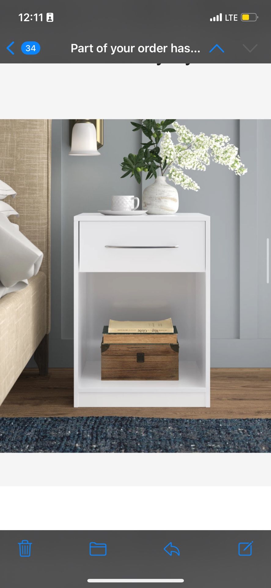 Mccafferty 1 - Drawer Nightstand by Wade Logan