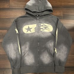 Grey Hellstar Zipup