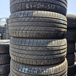 215 45 18 Tires Con 80% De Vida Las 4 De La Marca Dunlop 