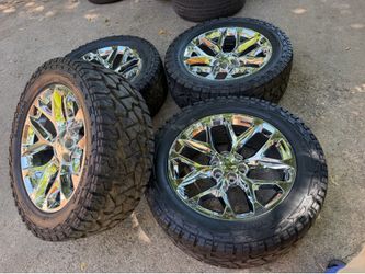 Rines 22 SNOWFLAKES chrome 35s llantas nuevas