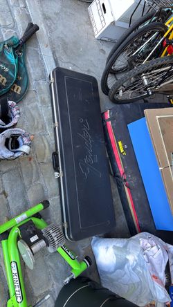 Fender bass hard case guitar modded