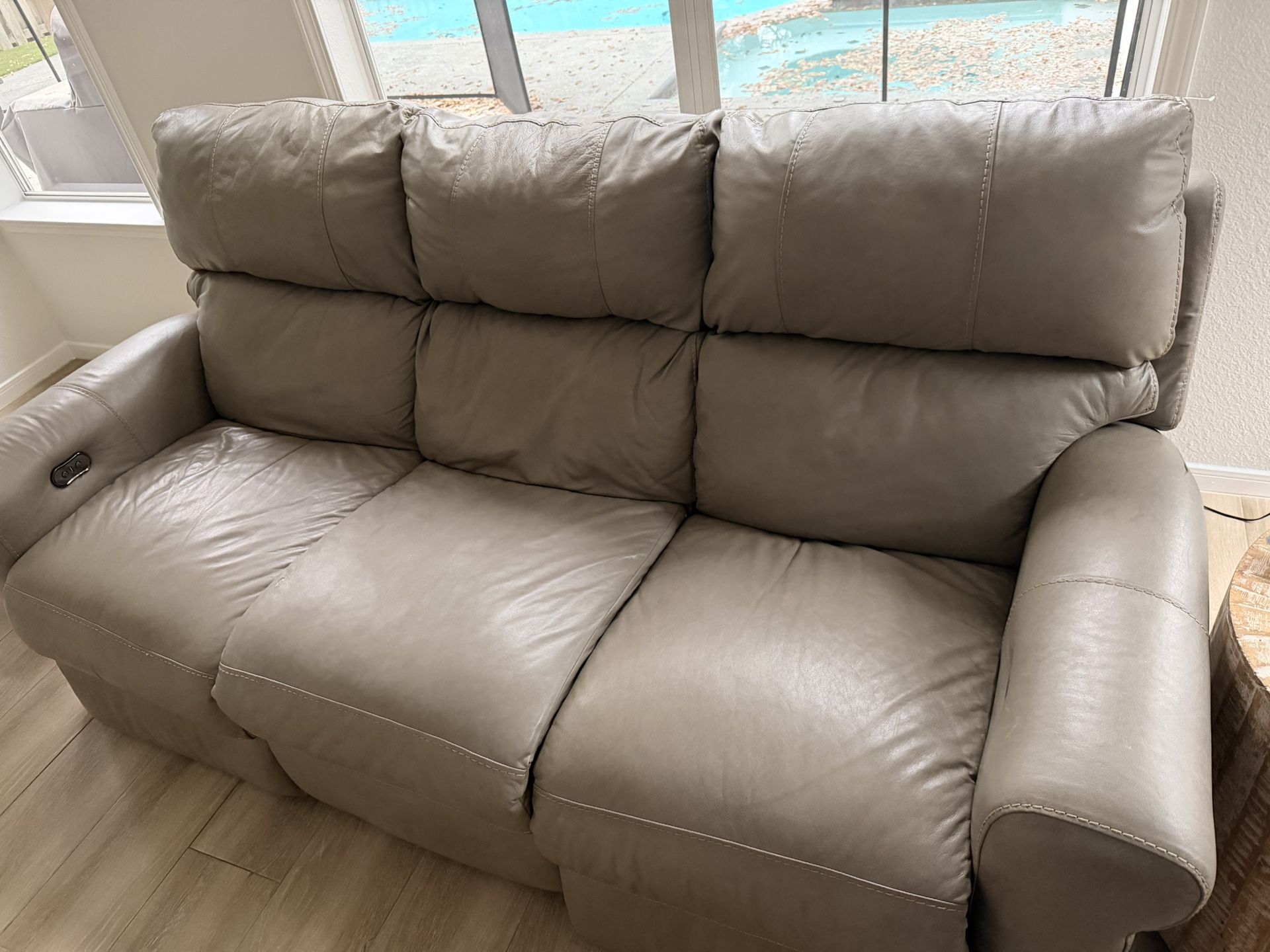 Leather Couch - Reclines
