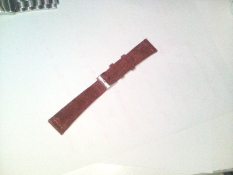 Brown Suede Watch Strap B&S