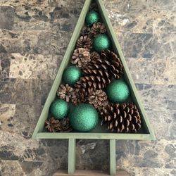 Wooden Christmas Tree Decor