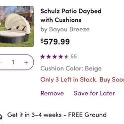 Schulz Patio Daybed with Cushions