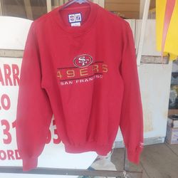 Vintage 1990s Logo 7 San Francisco 49ers Sweater Size Médium