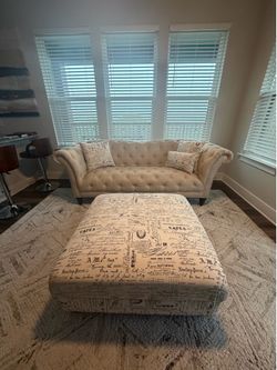 Sofa with ottoman