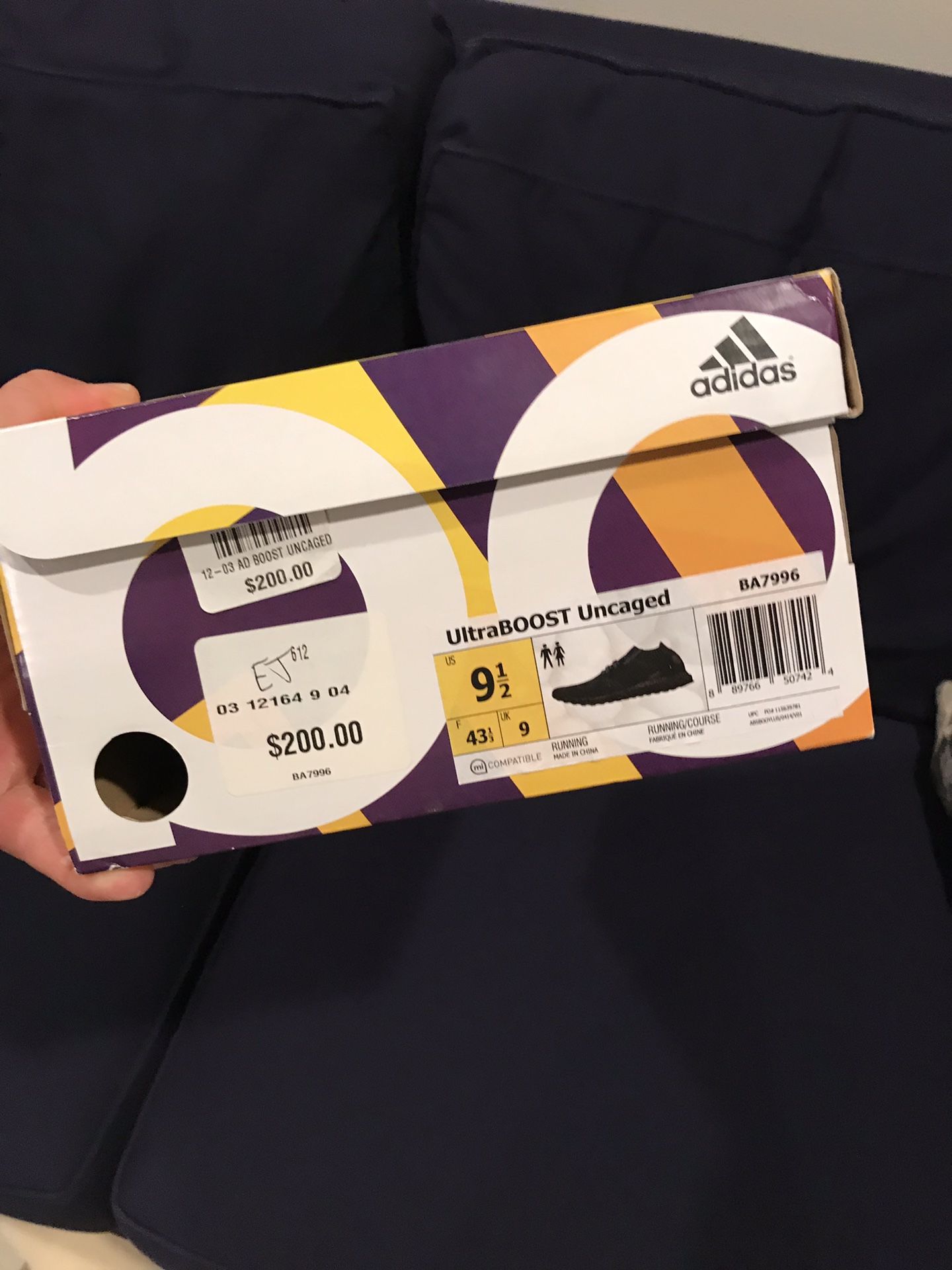 Ultra boost uncaged size 9.5