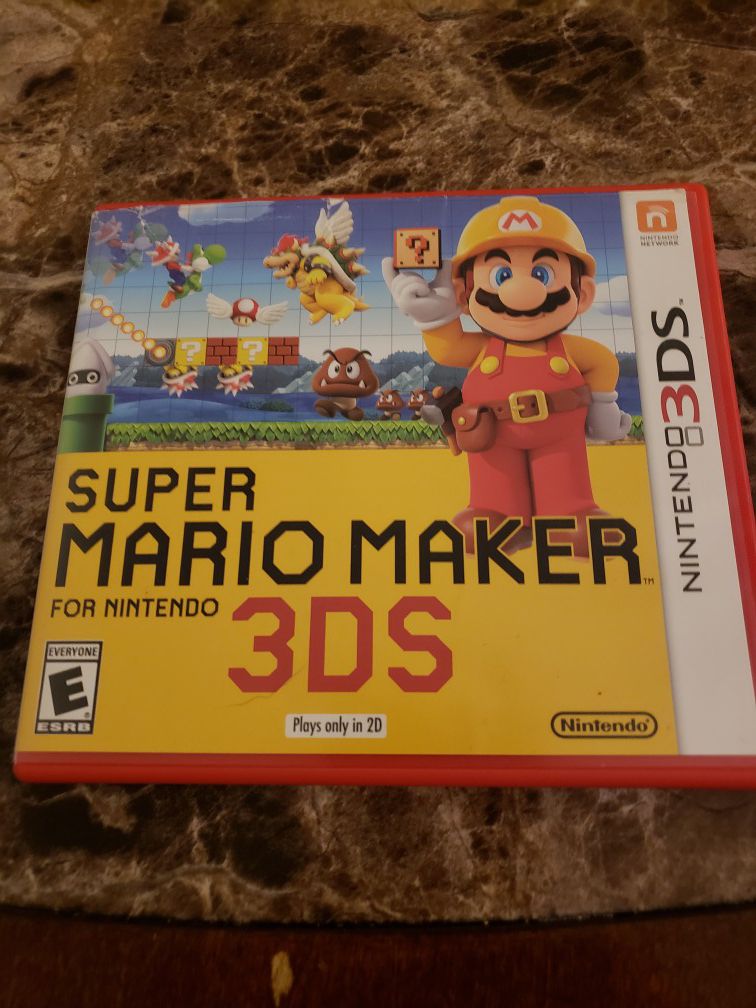 Super Mario Maker Nintendo 3ds