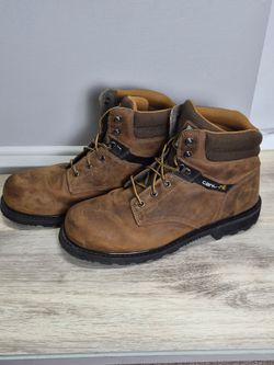 Carhartt Brown Leather Work Boots