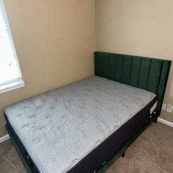 Queen Bed Frame & Mattress 
