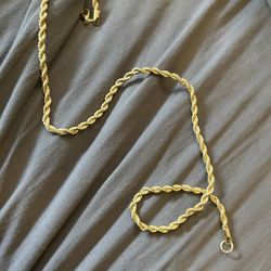 Gold Played Chain 