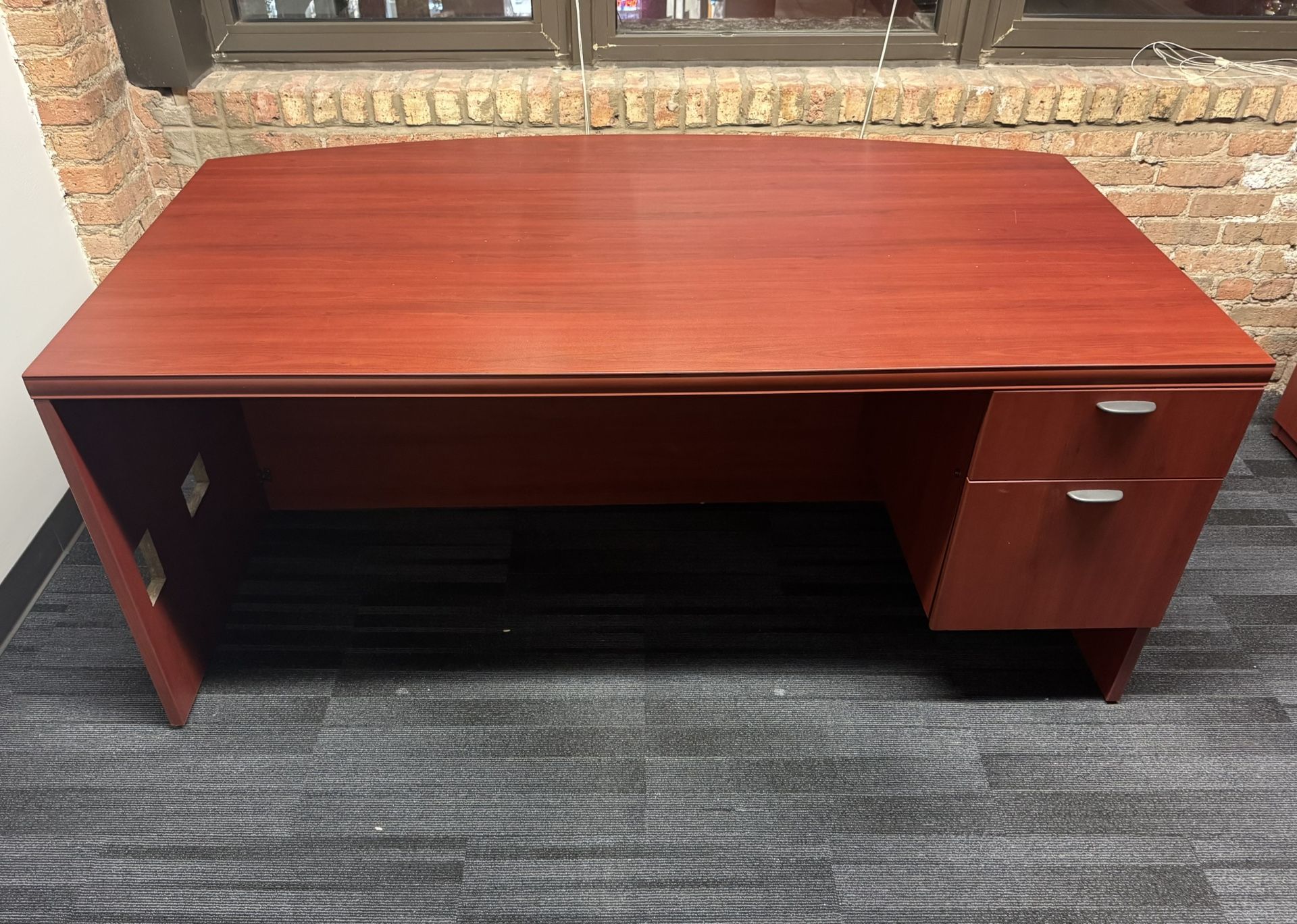 Free Office Desk - Cherry Wood