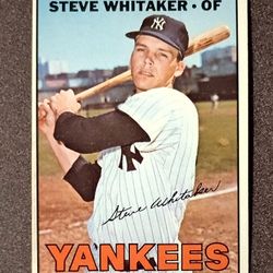 1967 Topps Steve Whitaker New York Yankees #277 Baseball Card Vintage Collectible Sports MLB Trading Major League