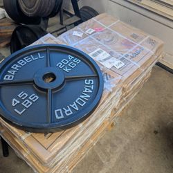 45 Lb Olympic Weights 2 Inch Multiple Pairs Available 