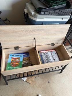 Entry Table / storage ottoman $25