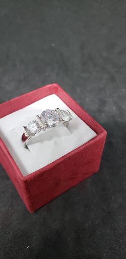 Beautiful large three-stone ring