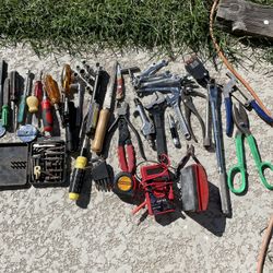 Lot Of Tools And Box