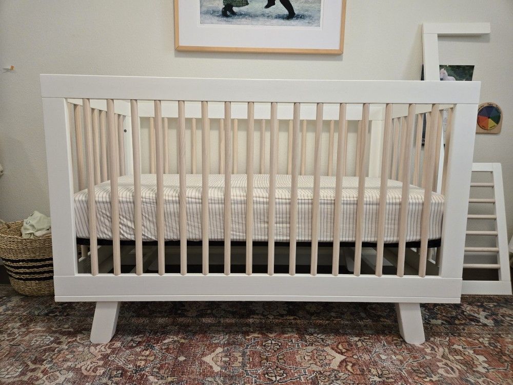 Babyletto Hudson Convertible Crib & My Green Mattress Emily Organic Crib Mattress