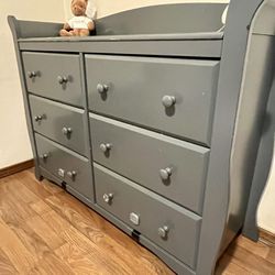 6 Drawers Grey Dresser