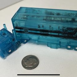 WST World Smallest Transformers G1 Clear Blue Optimus Prime Convoy