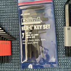 Hex Allen Wrench - $5 a piece