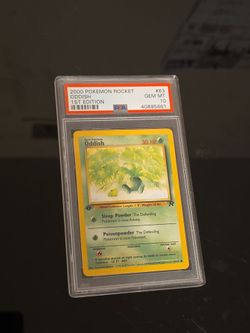 1st Edition Ream Rocket Oddish psa10
