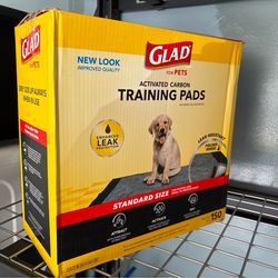 Opened Glad Training Pads for Pets - New & Improved