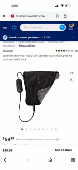 Sunbeam Advanced Heat Heating Pad 12x15
