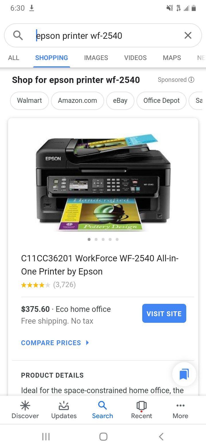 EPSON WF-2540 Printer