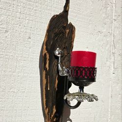 Driftwood Candle Sconce