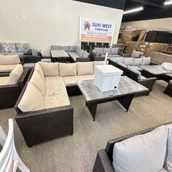 Wicker Patio Sectional Set Closeout! Get the Whole Set for Just $399!