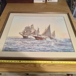 Montague Dawson " The Corsairs" Print/Framed