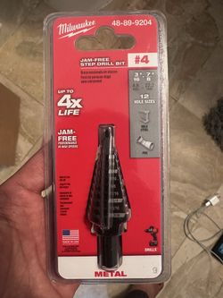 Milwaukee step drill bit part number 48-89-9204