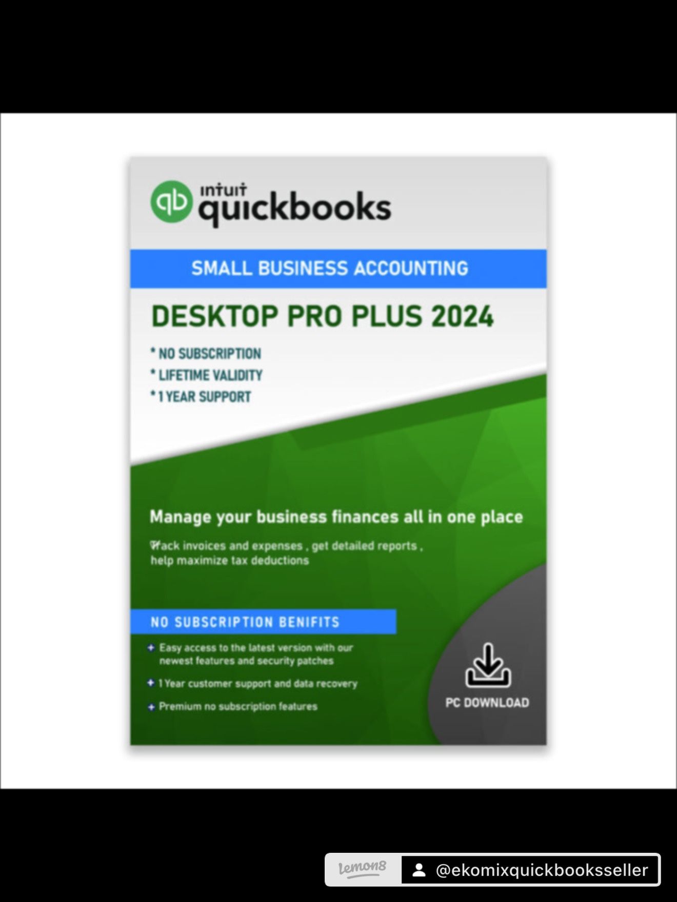 QuickBooks Desktop Pro 2024 for Windows – Lifetime License