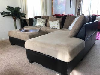 Super plush sectional w washable covers no ottoman