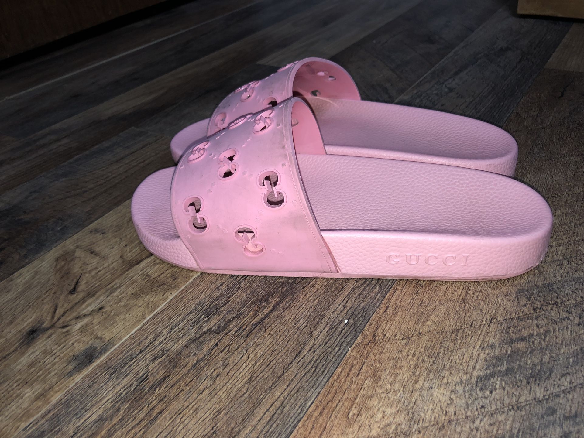 Pink Gucci Slides Size 9.5