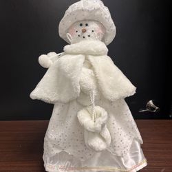 Winter Dressed Snowman Doll Christmas/Winter Decor, weighted
